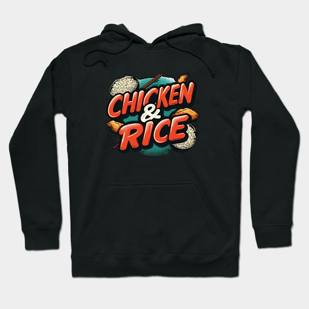 Chicken and Rice Hoodie by ThesePrints